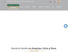 Tablet Screenshot of casonaplazahoteles.com